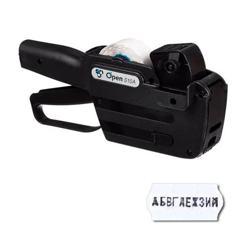 Open S10-a-1-1 Етикет-пістолет Open S10/A | (Однорядковий) | (Літери + Цифри) - Зображення 1