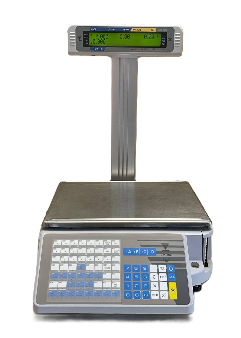 78993325 Ваги з друком етикетки Digi SM-300 б/в Гарантія 6 місяців - Зображення 1